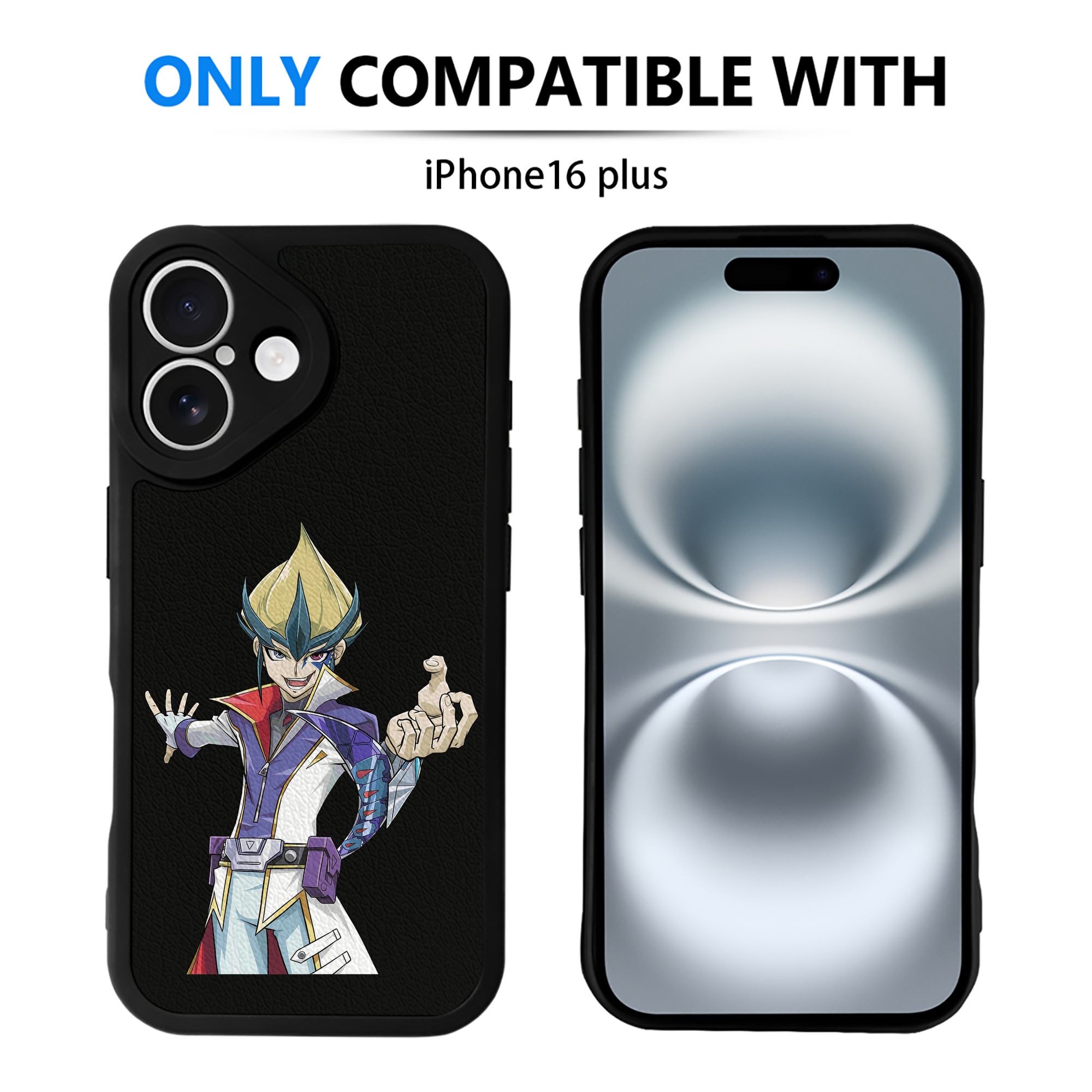 遊☆戯☆王 Yu-Gi-Oh! 【iPhone 16シリーズ対応】シリコンスマホケース（レザー調） 材質：シリコン